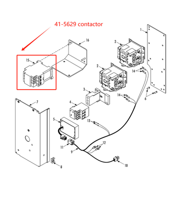 THERMO KING AC kontaktor 415629 bagian pengganti