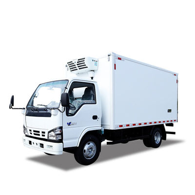 QINGLING ISUZU KV100 100P Truk Berpendingin Untuk Transportasi Makanan Daging Ikan NKR Freezer 5 Ton THERMO KING RV380 Pendingin