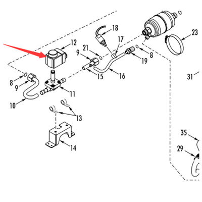 Model 415047 12V 415051 24V Kumparan Katup Solenoid Pemanas Asli Thermo King RV200