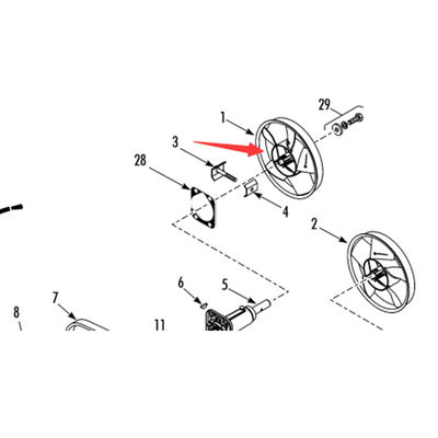 Model 781307/781306 Thermo King T-880Pro original evaporator kipas angin bilah, warna putih / hitam