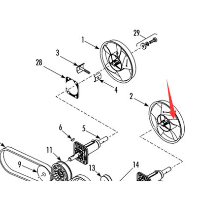 Model 781307/781306 Thermo King T-880Pro original evaporator kipas angin bilah, warna putih / hitam