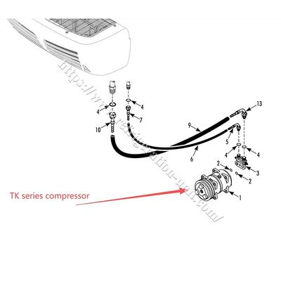 Kompresor asli THERMO KING TK15 TK16 TK21 TK31 tanpa oli tersedia untuk pengiriman udara untuk unit refrigerasi transportasi