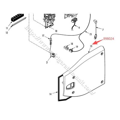 998024 Penutup sisi mesin unit pendingin THERMO KING tersedia untuk T-600/800/1000M T-680/780/880/1080E/Pro suku cadang aftermarket penutup