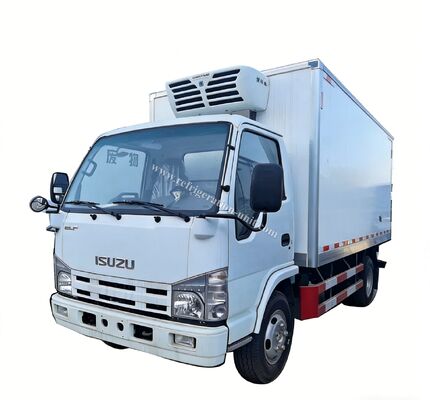 Isuzu 100p Jepang Brand Truck chassis dengan panjang 4,1 meter kotak pendingin dengan unit pendingin THERMO KING RV380V 4X2 Mini 3tons 2 Ton Freezer Pendingin Truck