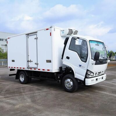 ISUZU QINGLING 600P 6 roda 3 ton Van pendingin dengan unit pendingin THERMO KING model RV380