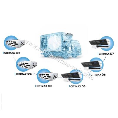 Citimax model D6 Unit pendingin transcold Carrier tersedia untuk 4,5-5,5 meter truk panjang kotak pendingin 24V kendaraan berkendara langsung mengganti Citimax 600