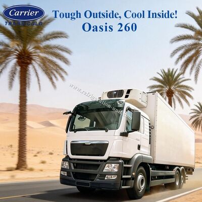 Unit pendingin Oasis 260 Carrier Transicold tersedia untuk truk boks berpendingin 5-6 meter, tersedia untuk suhu ambien 50 derajat, harga bagus